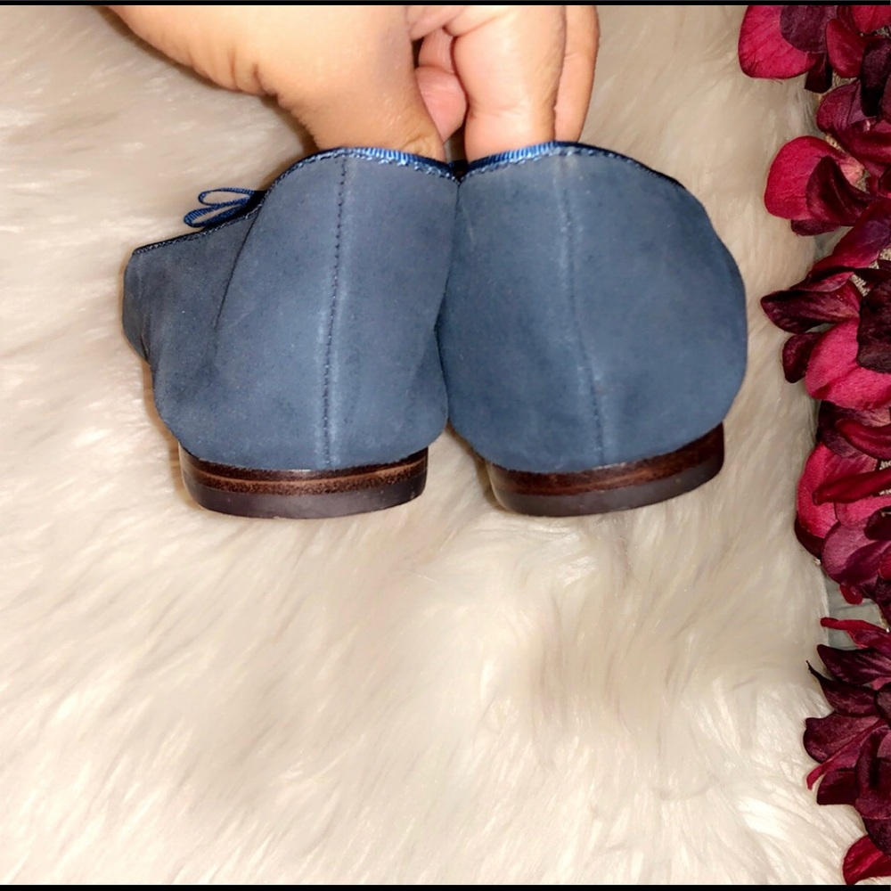 FOSSIL Blue Suede Charm Ballet Flat - Picture 2 of 6